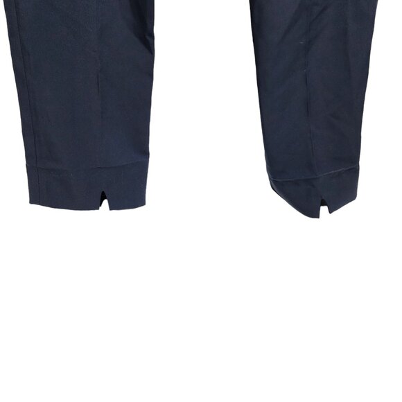 Peace Of Cloth Panticular‎ Womens Dress Pants Size 6 Navy Polyester Blend READ - Picture 3 of 11